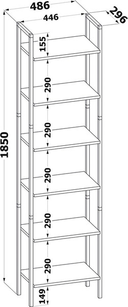 Стеллаж Сокол-Мебель СТ-400