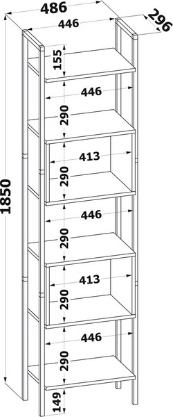 Стеллаж Сокол-Мебель СТ-402