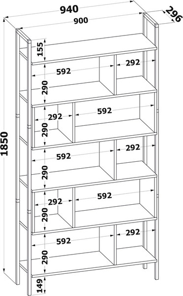 Стеллаж Сокол-Мебель СТ-403