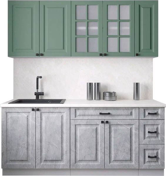 Кухонный гарнитур Интерлиния Мила Деко 1.9А - фото