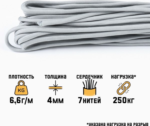 Веревка туристическая Sima-Land 10222153