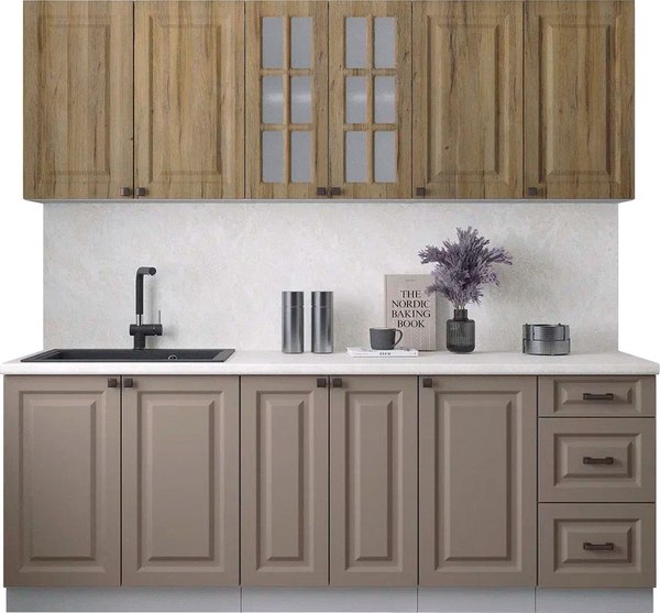 Кухонный гарнитур Интерлиния Мила Деко 2.2А - фото