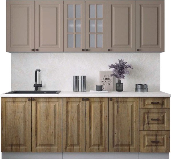 Кухонный гарнитур Интерлиния Мила Деко 2.2А - фото