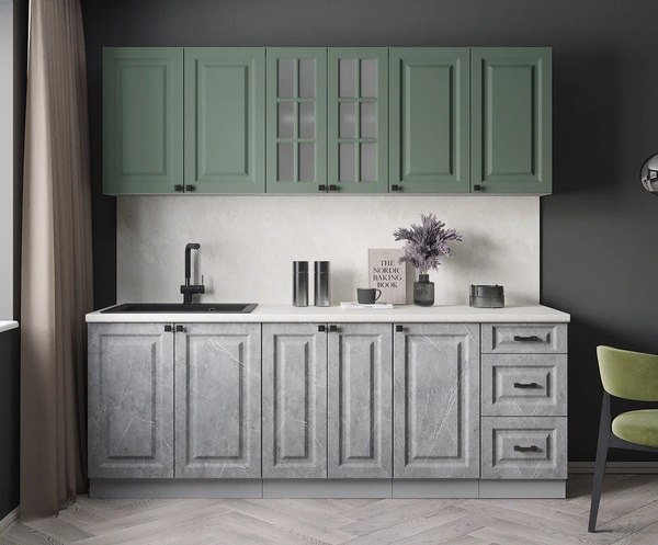 Кухонный гарнитур Интерлиния Мила Деко 2.2А