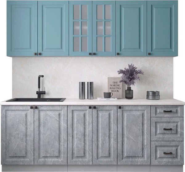 Кухонный гарнитур Интерлиния Мила Деко 2.2А - фото