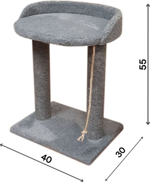 Лежанка-когтеточка Cat House С овальной полкой Лайт 0.55