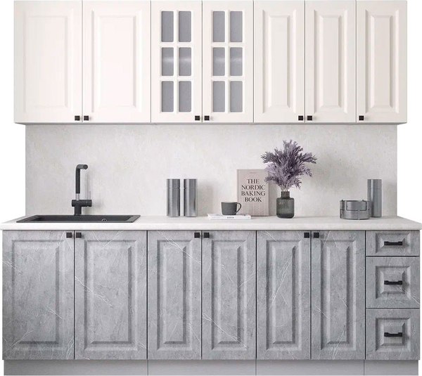 Кухонный гарнитур Интерлиния Мила Деко 2.3А - фото