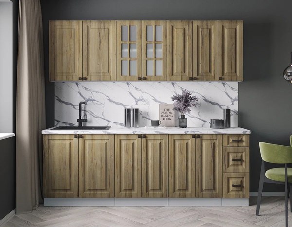 Кухонный гарнитур Интерлиния Мила Деко 2.3А