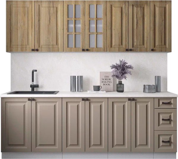 Кухонный гарнитур Интерлиния Мила Деко 2.3А - фото