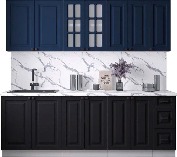 Кухонный гарнитур Интерлиния Мила Деко 2.3А - фото