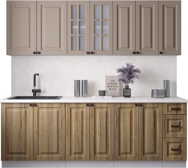 Кухонный гарнитур Интерлиния Мила Деко 2.3А - фото