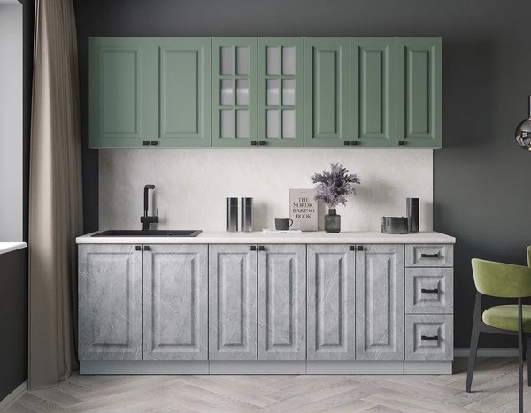 Кухонный гарнитур Интерлиния Мила Деко 2.3А