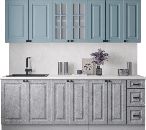 Кухонный гарнитур Интерлиния Мила Деко 2.3А - фото