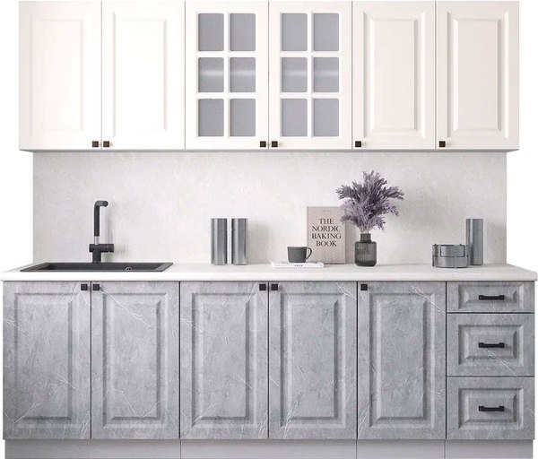 Кухонный гарнитур Интерлиния Мила Деко 2.4А - фото