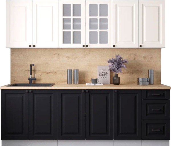 Кухонный гарнитур Интерлиния Мила Деко 2.4А - фото