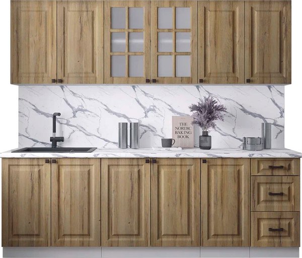 Кухонный гарнитур Интерлиния Мила Деко 2.4А - фото