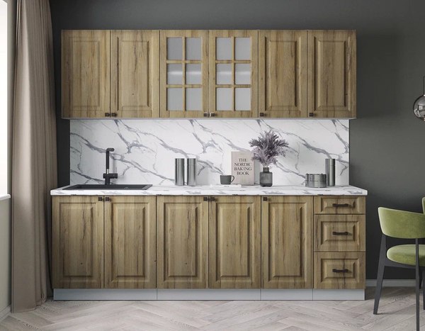 Кухонный гарнитур Интерлиния Мила Деко 2.4А