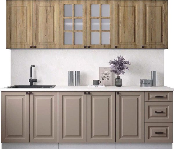 Кухонный гарнитур Интерлиния Мила Деко 2.4А - фото