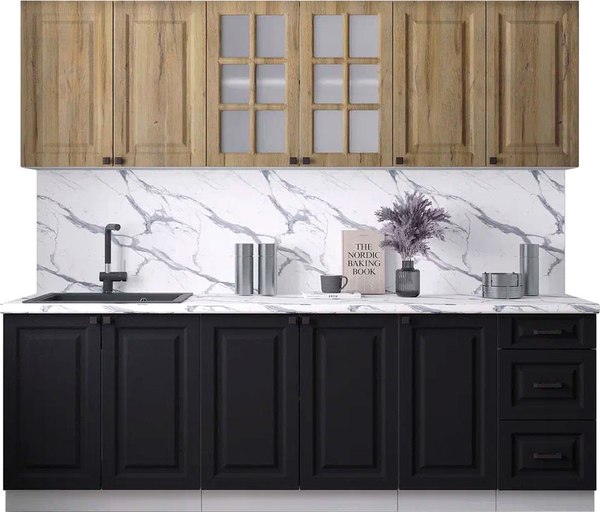 Кухонный гарнитур Интерлиния Мила Деко 2.4А - фото