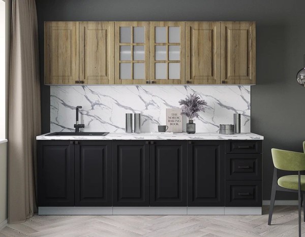 Кухонный гарнитур Интерлиния Мила Деко 2.4А