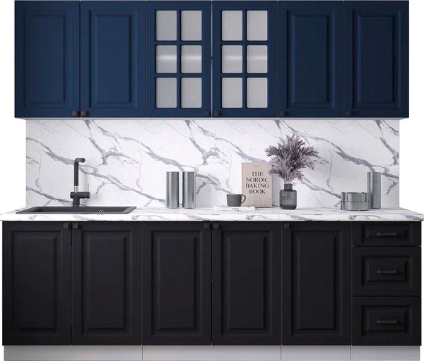 Кухонный гарнитур Интерлиния Мила Деко 2.4А - фото