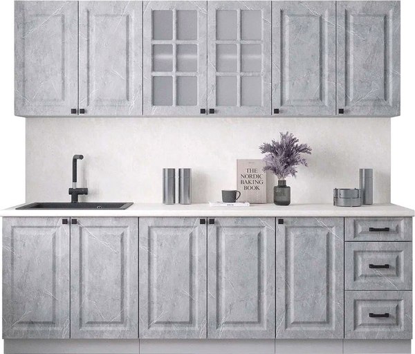 Кухонный гарнитур Интерлиния Мила Деко 2.4А - фото