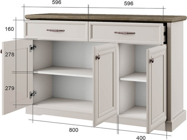 Тумба Anrex Toscana New 3D2S