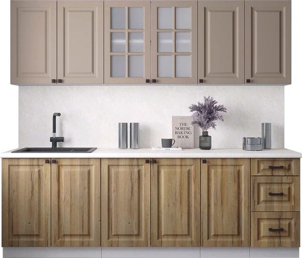 Кухонный гарнитур Интерлиния Мила Деко 2.4А - фото