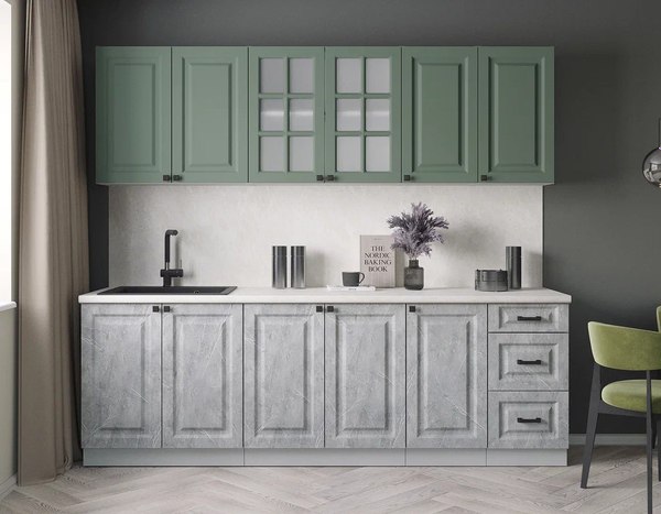 Кухонный гарнитур Интерлиния Мила Деко 2.4А