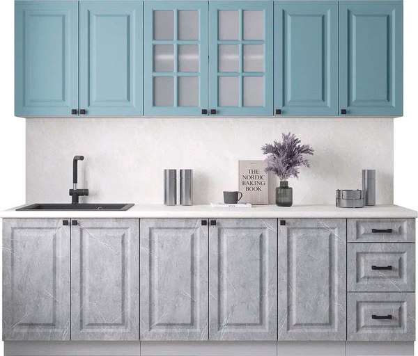 Кухонный гарнитур Интерлиния Мила Деко 2.4А - фото