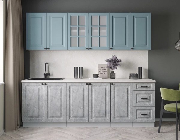 Кухонный гарнитур Интерлиния Мила Деко 2.4А