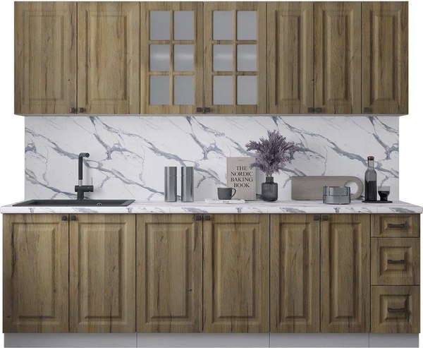 Кухонный гарнитур Интерлиния Мила Деко 2.5А - фото