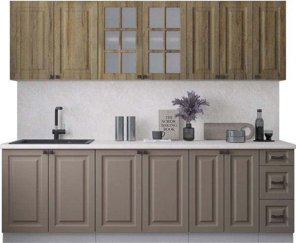 Кухонный гарнитур Интерлиния Мила Деко 2.5А - фото