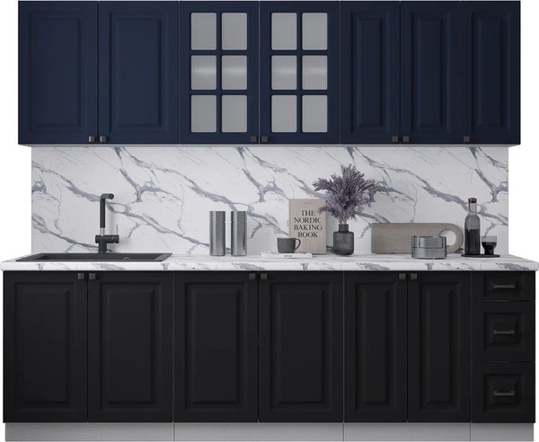 Кухонный гарнитур Интерлиния Мила Деко 2.5А - фото