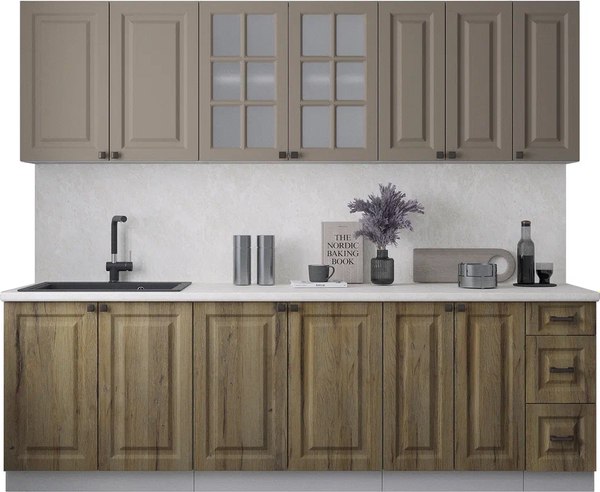 Кухонный гарнитур Интерлиния Мила Деко 2.5А - фото