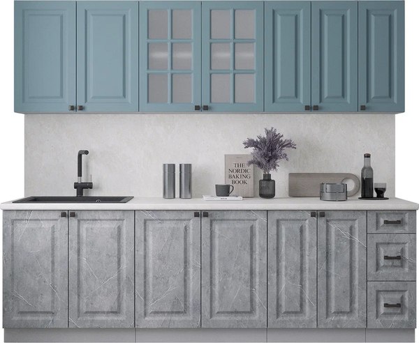 Кухонный гарнитур Интерлиния Мила Деко 2.5А - фото