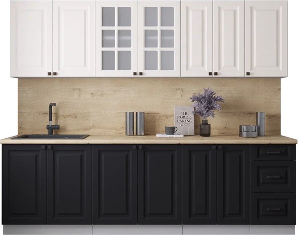 Кухонный гарнитур Интерлиния Мила Деко 2.6А - фото