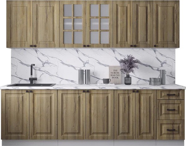 Кухонный гарнитур Интерлиния Мила Деко 2.6А - фото