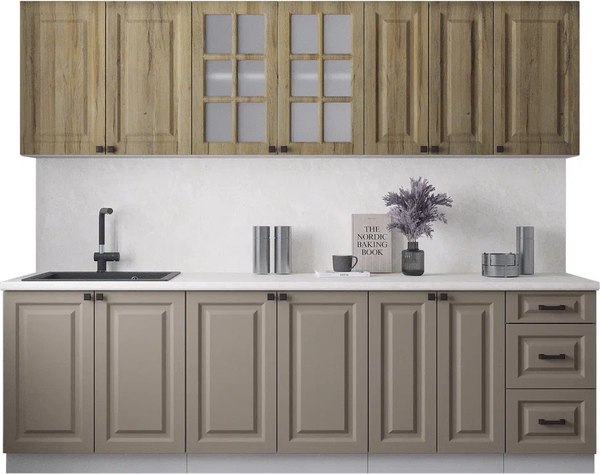 Кухонный гарнитур Интерлиния Мила Деко 2.6А - фото