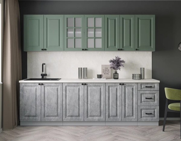 Кухонный гарнитур Интерлиния Мила Деко 2.6А