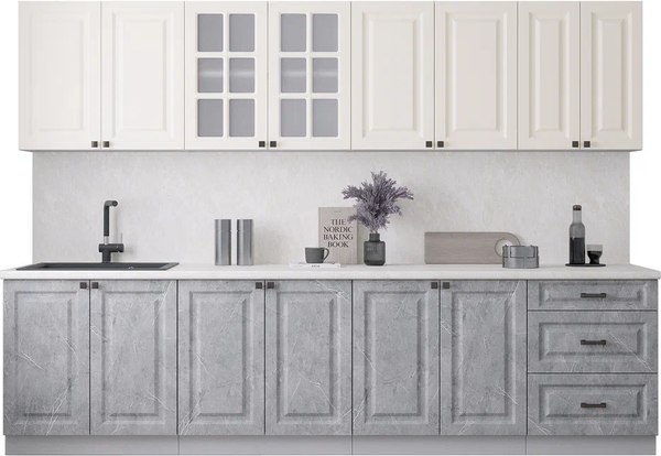 Кухонный гарнитур Интерлиния Мила Деко 3.0А - фото