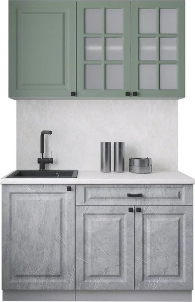 Кухонный гарнитур Интерлиния Мила Деко 1.3А - фото