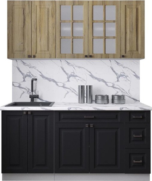 Кухонный гарнитур Интерлиния Мила Деко 1.7А - фото