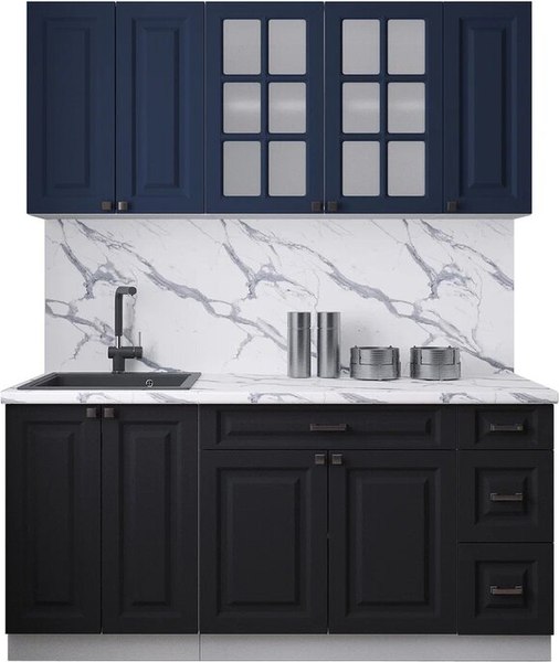 Кухонный гарнитур Интерлиния Мила Деко 1.7А - фото