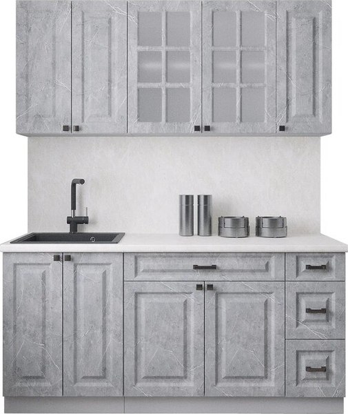 Кухонный гарнитур Интерлиния Мила Деко 1.7А - фото