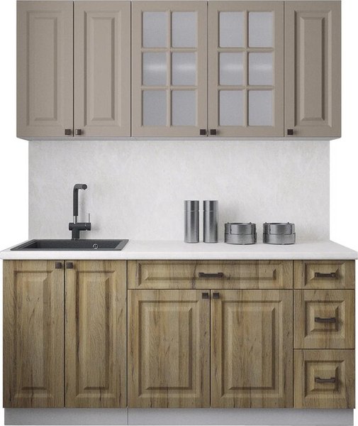 Кухонный гарнитур Интерлиния Мила Деко 1.7А - фото