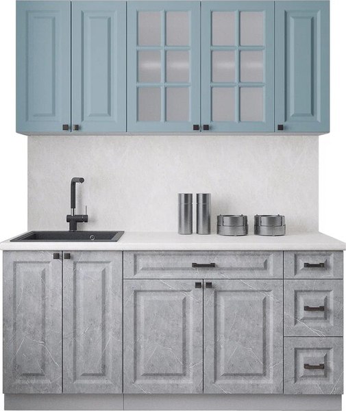 Кухонный гарнитур Интерлиния Мила Деко 1.7А - фото