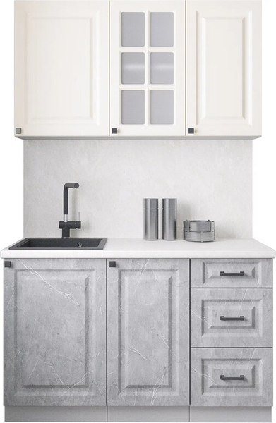 Кухонный гарнитур Интерлиния Мила Деко 1.3Б - фото