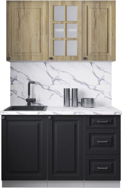 Кухонный гарнитур Интерлиния Мила Деко 1.3Б - фото