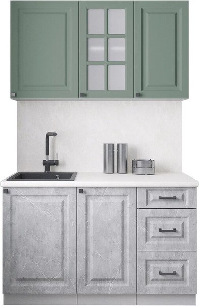 Кухонный гарнитур Интерлиния Мила Деко 1.3Б - фото